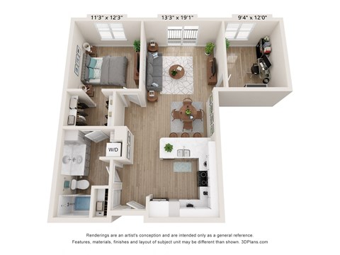C2 Floor Plan at SoRoc On Maine, Rochester, MN 55904